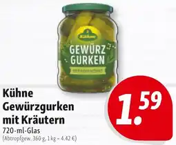 Nah & Frisch Kühne Gewürzgurken mit Kräutern Angebot