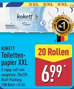 Aldi Nord KOKETT Toilettenpapier XXL Angebot