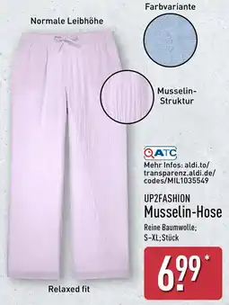 Aldi Nord UP2FASHION Musselin-Hose Angebot