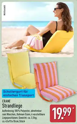 Aldi Nord CRANE Strandliege Angebot