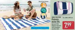 Aldi Nord HOME CREATION Picknickdecke XXL Angebot