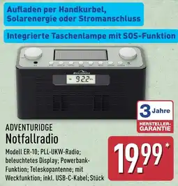 Aldi Nord ADVENTURIDGE Notfallradio Angebot