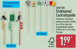 Aldi Nord CROFTON Trinkhalme/ Cocktailspieße Angebot