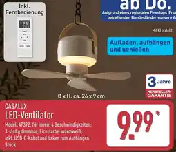 Aldi Nord CASALUX LED-Ventilator Angebot