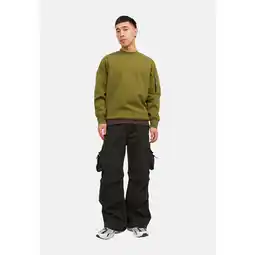 Netto Marken-Discount Jack & Jones Pullover Sweatshirt mit Rundhalsausschnitt, Rippbündchen und Ärmel-Tasche Angebot