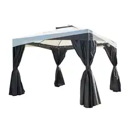 Netto Marken-Discount Sojag Pavillon Malta 1010 Schwarz 305x305x271cm Angebot