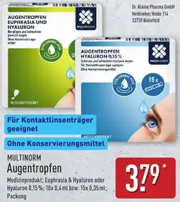 Aldi Nord MULTINORM Augentropfen Angebot