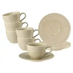 Netto Marken-Discount Seltmann Weiden Kaffeetassen mit Untertassen Beat Color Glaze 260 ml 6er Set Angebot