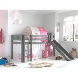Netto Marken-Discount Spielbett Pino inkl. Rutsche mit Textilset Vorhang und Tunnel versch. Designs Angebot