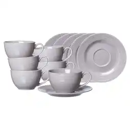 Netto Marken-Discount Ritzenhoff & Breker Kaffeetassen mit Untertassen Levi 220 ml 6er Set Angebot