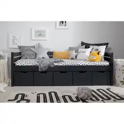 Netto Marken-Discount TiCAA Sofabett Naomi inkl. 5x Schubkästen, 90x200 Angebot
