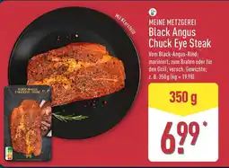 Aldi Nord MEINE METZGEREI Black Angus Chuck Eye Steak Angebot