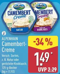 Aldi Nord ALPENHAIN Camembert Creme Angebot