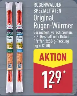 Aldi Nord RÜGENWALDER SPEZIALITÄTEN Original Rügen-Würmer Angebot