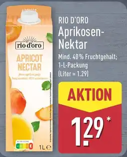 Aldi Nord RIO D'ORO Aprikosen Nektar Angebot