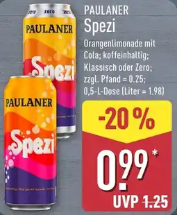 Aldi Nord PAULANER Spezi Angebot