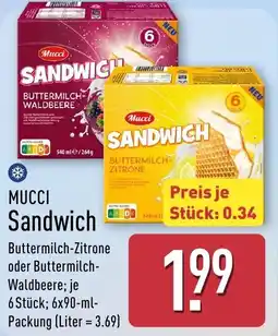Aldi Nord Mucci sandwich Angebot