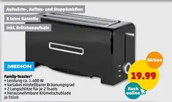 PENNY Medion Family Toaster Angebot