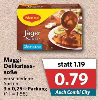 Combi Maggi Delikatess Soße 3x0,25L Angebot