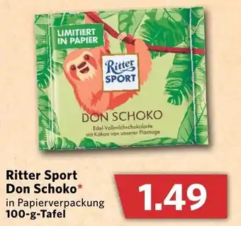 Combi Ritter Sport Don Schoko 100g Angebot