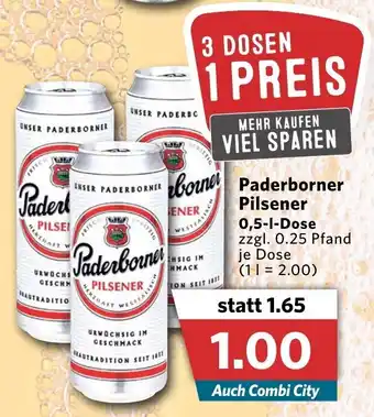 Combi Paderborner Pilsener 0,5L Angebot