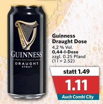 Combi Guinness Draught Dose 0,44L Angebot