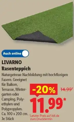 Lidl LIVARNO Rasenteppich Angebot