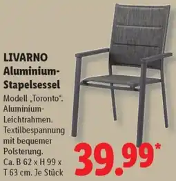 Lidl LIVARNO Aluminium Stapelsessel Angebot