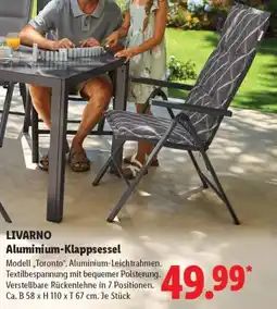 Lidl LIVARNO Aluminium-Klappsessel Angebot
