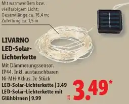 Lidl LIVARNO LED-Solar Lichterkette Angebot