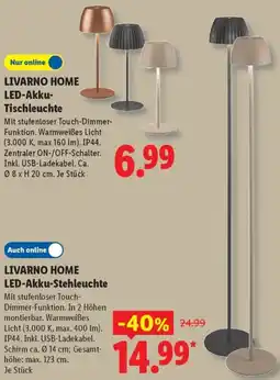 Lidl LIVARNO HOME LED-Akku-Stehleuchte Angebot