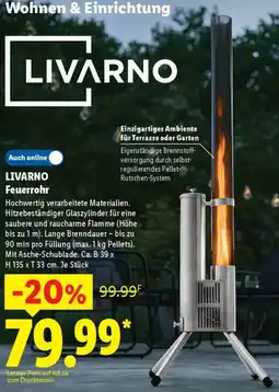 Lidl LIVARNO Feuerrohr Angebot