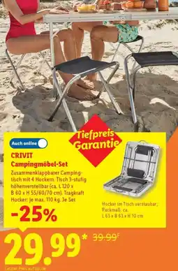 Lidl CRIVIT Campingmöbel-Set Angebot