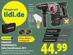 Lidl PARKSIDE PERFORMANCE Akku-Kombihammer 20 V Angebot