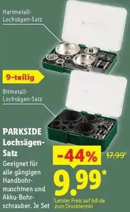 Lidl PARKSIDE Lochsägen Satz Angebot