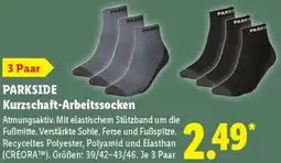 Lidl PARKSIDE Kurzschaft-Arbeitssocken Angebot