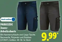 Lidl PARKSIDE Jeans Arbeitsshorts Angebot