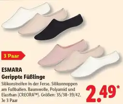 Lidl ESMARA Gerippte Füßlinge Angebot