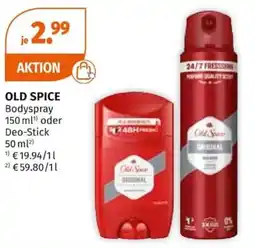Müller OLD SPICE Bodyspray oder Deo-Stick Angebot