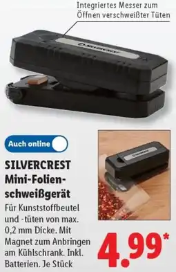 Lidl SILVERCREST Mini-Folienschweißgerät Angebot