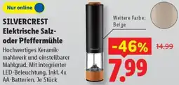Lidl SILVERCREST Elektrische Salz- oder Pfeffermühle Angebot