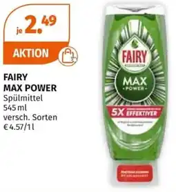 Müller FAIRY MAX POWER Spülmittel Angebot