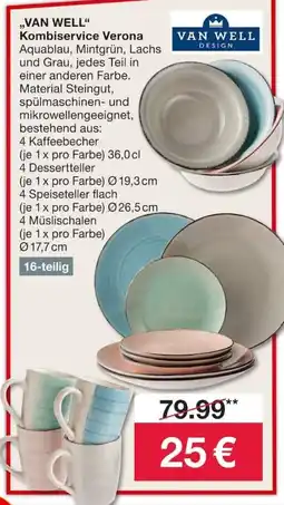 Woolworth VAN WELL Kombiservice Verona Angebot