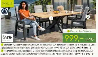 Kölle esstisch genet
