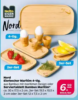 NETTO Nord eierbecher maritim 4-tlg Angebot