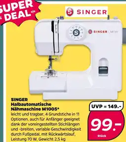NETTO Singer halbautomatische nähmaschine m1005 Angebot