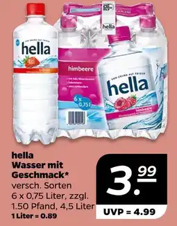 NETTO Hella wasser mit geschmack himbeere Angebot