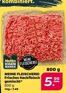 NETTO Meine fleischerei frisches hackfleisch gemischt Angebot