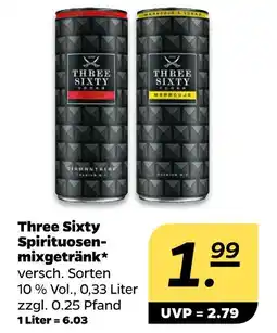NETTO Three sixty spirituosenmixgetränk Angebot