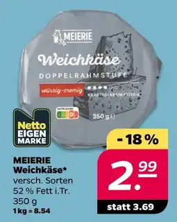 NETTO Meierei weichkäse Angebot